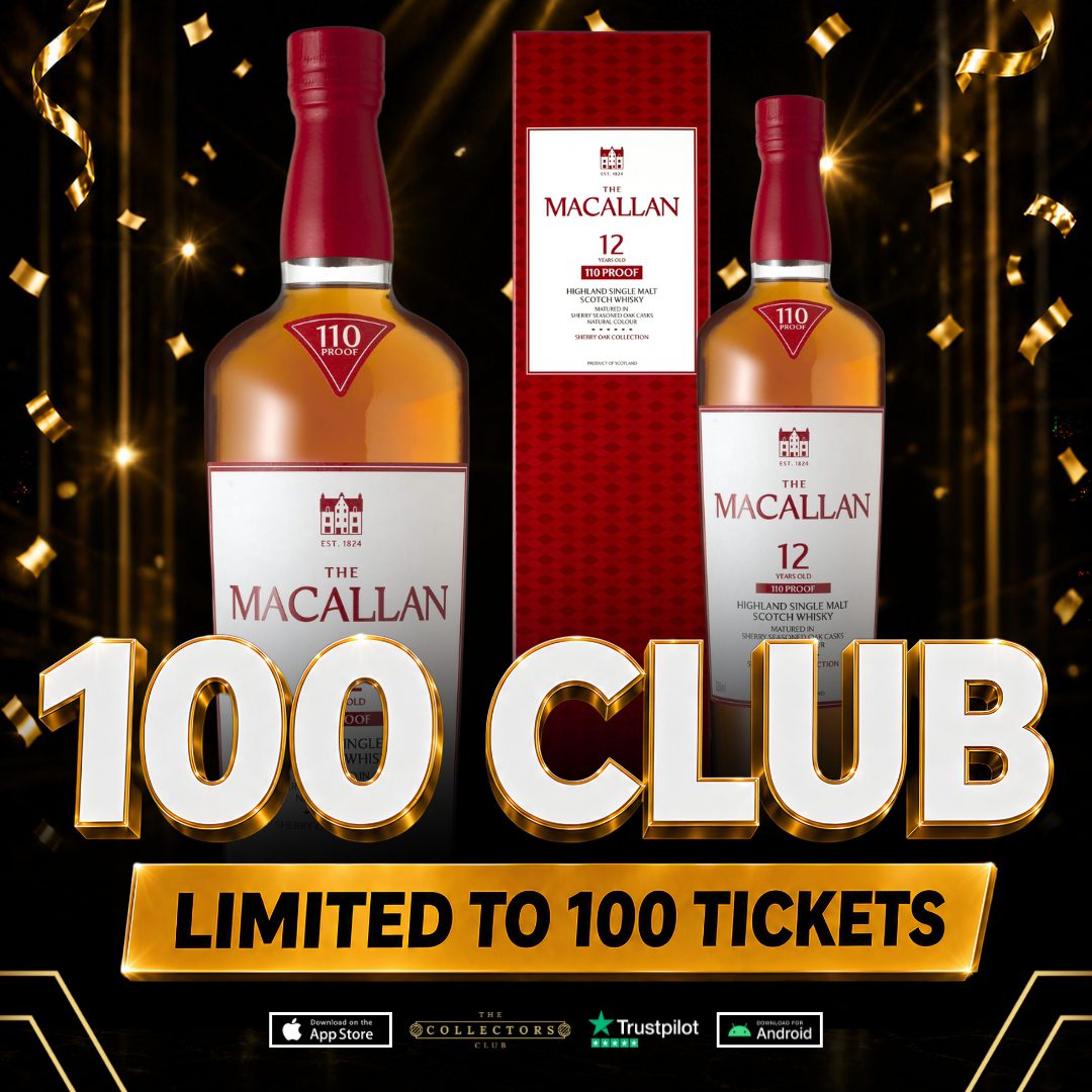 THE 100 CLUB! WIN THIS MACALLAN 12YO 110 PROOF 55%!