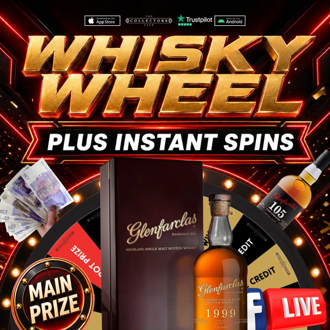 WIN THIS GLENFARCLAS 25 YEAR OLD LAST OF THE MILLENIUM + 10 (NO LOSE) BONUS SPINS!